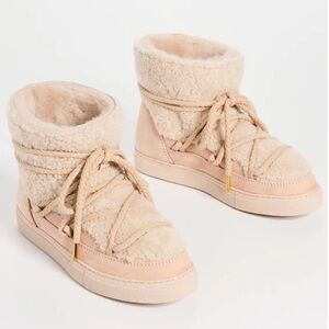 Inuikii Curly Shearling Suede Sneaker Boots Sz 39/40